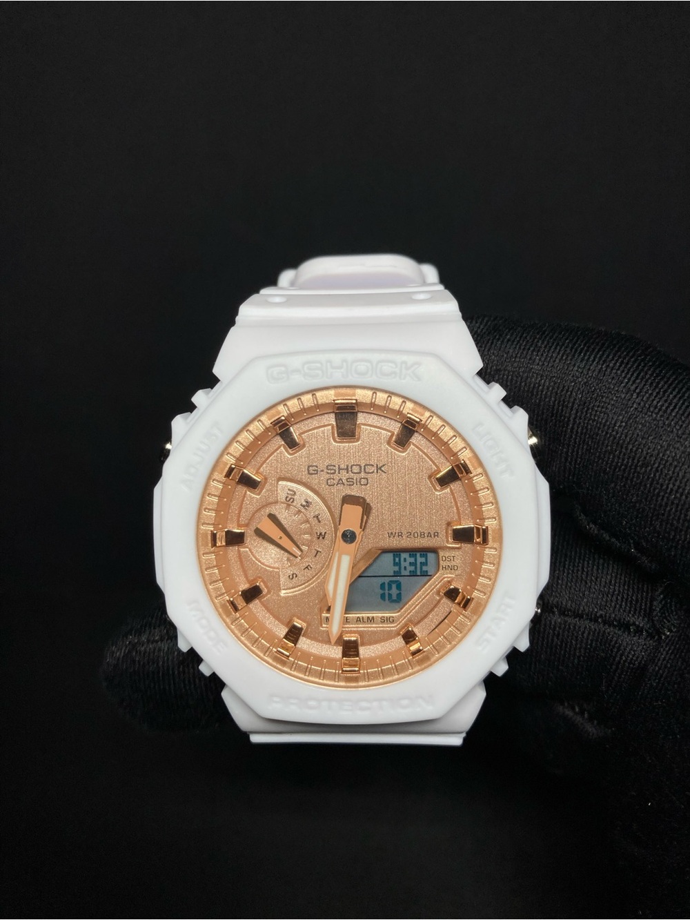 Custom G Shock Bronze and White Ga 2100 Model